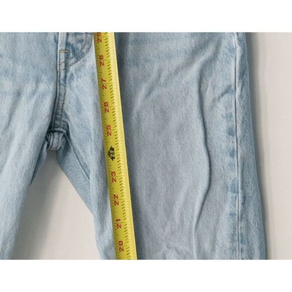 Levi’s Premium 501 Straight Jeans Size 24 Light Wash Button Fly - Picture 2 of 7